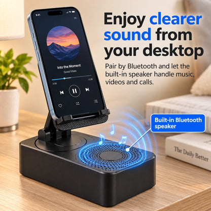 Built-in Bluetooth speaker for music videos and calls