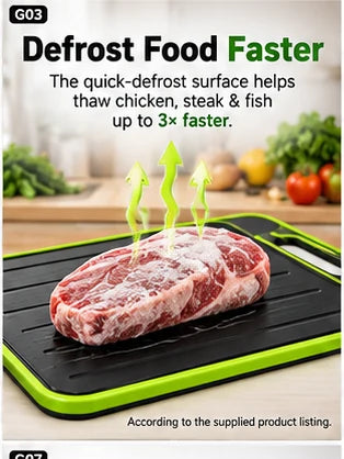 Defrost food faster benefit