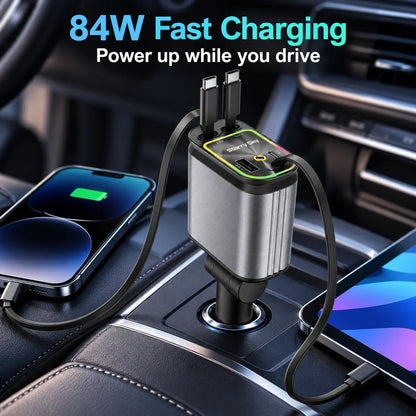 84W fast charging car charger