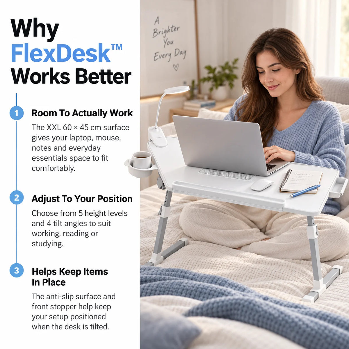 FlexDesk three key benefits overview