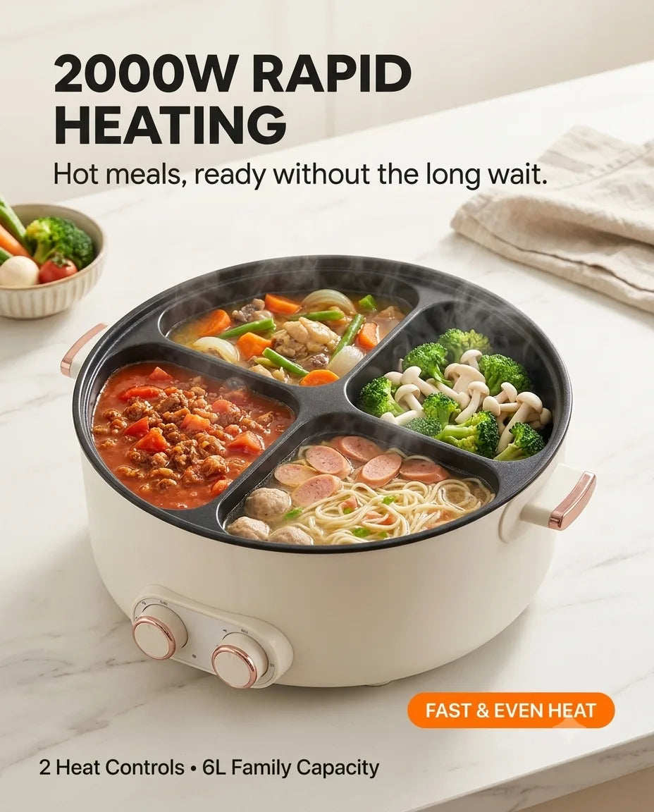 Cook Faster – Rapid Heating Cooker™
