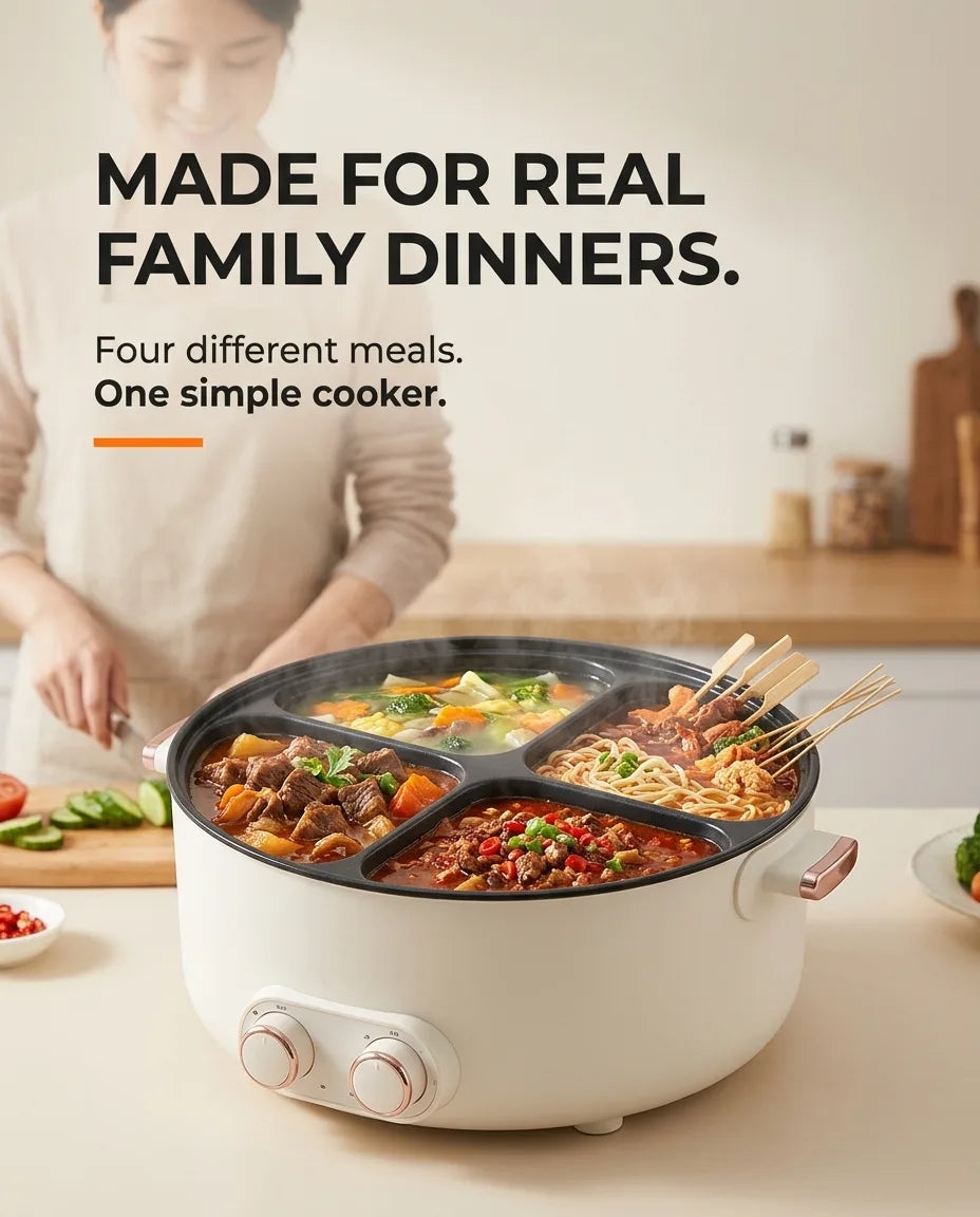 Cook Faster – Rapid Heating Cooker™