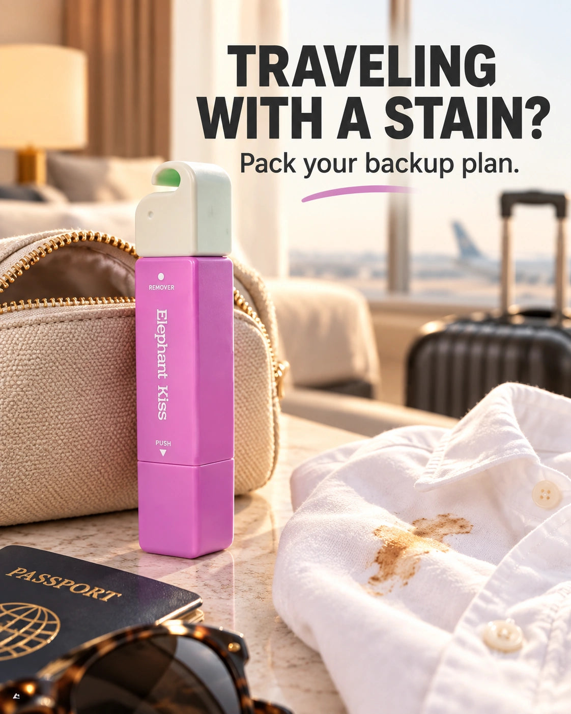 Elephant Kiss stain remover - travel stain backup plan