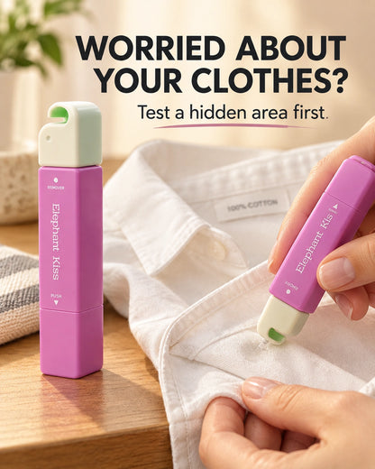 Elephant Kiss stain remover - test hidden area first