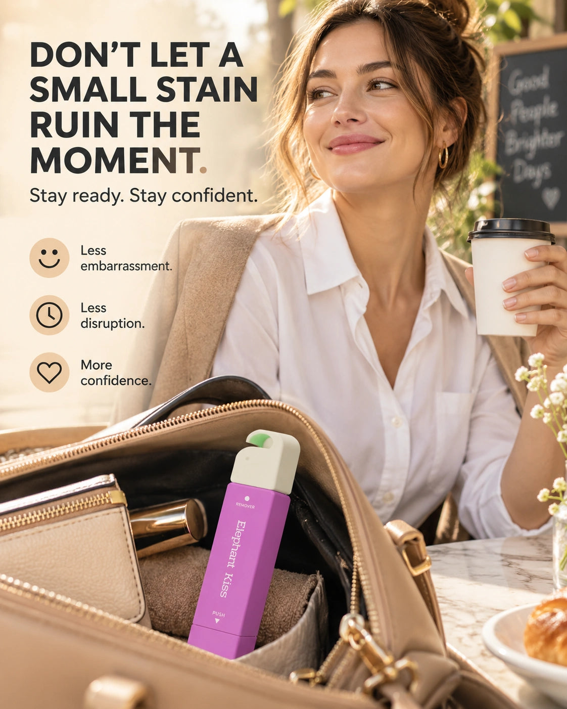 Elephant Kiss stain remover - stay ready stay confident