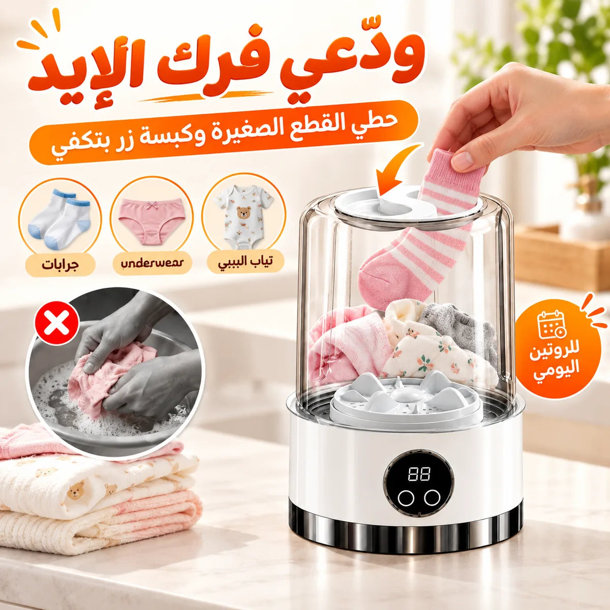 G03 - نضّف كل القطع الصغيرة بـ ٣ دقايق بلا غسيل بالإيد™