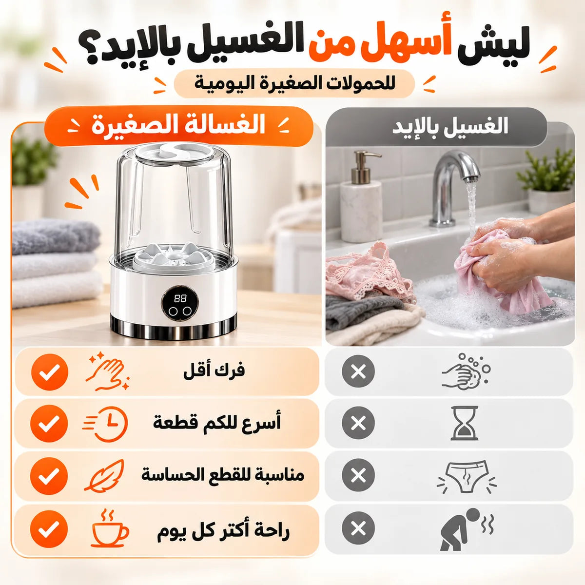 G09 - نضّف كل القطع الصغيرة بـ ٣ دقايق بلا غسيل بالإيد™